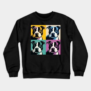 Staffordshire Bull Terrier Pop Art - Dog Lovers Crewneck Sweatshirt